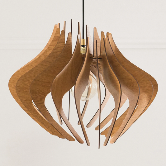 Nordic Style, Handmade Light, Natural Wood
